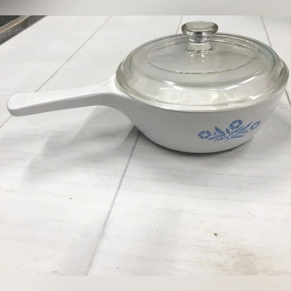 Vintage Corning Ware Cornflower Blue 1 Pint Menuette Pan With Lid P-81-B - Picture 1 of 9